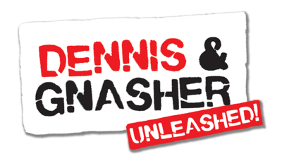 Dennis and Gnasher Unleashed logo.