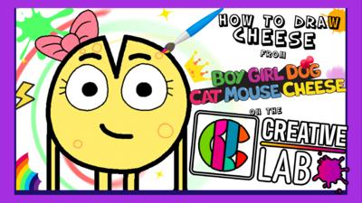 Boy Girl Dog Cat Mouse Cheese - Draw Cheese on Ctv Creative Lab