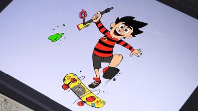 Dennis and Gnasher Unleashed - How to draw Dennis and Gnasher Unleashed