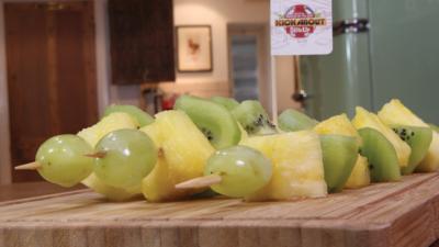 Match of the Day Kickabout - Pineapple, Kiwi and Grape Skewers