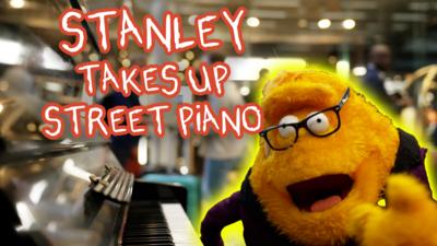 Saturday Mash-Up! - Stanley tries out street piano