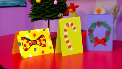 CBeebies House - Make your own Christmas cards with Evie.