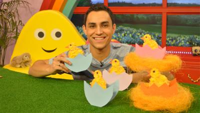 CBeebies House - How to make a chick Easter card