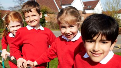 Primary school children. Article for parents about making friends at school. 