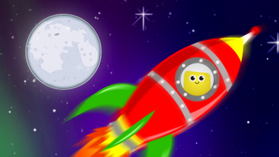 CBeebies Space Topic Page: Bug in a rocket