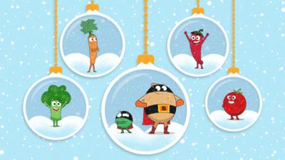 Supertato - Supertato Christmas card: Festive baubles