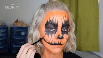 Halloween make up tutorial: how to create a pumpkin look - Own It - BBC
