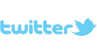 Blue and white Twitter Logo