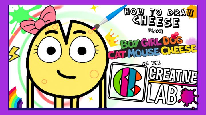 CBBC Creative Lab Drawing Tutorial For Boy Girl Dog Cat Mouse Cheese ...