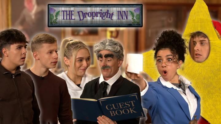 The Dropright Inn Hotel sketch with Coronation Street Stars Luca Toolan ...