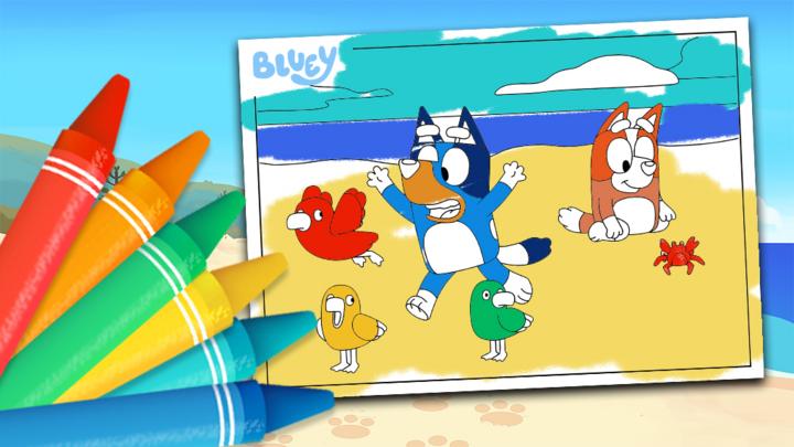 Bluey Colouring Sheets Cbeebies Bbc Porn Sex Picture Sexiz Pix