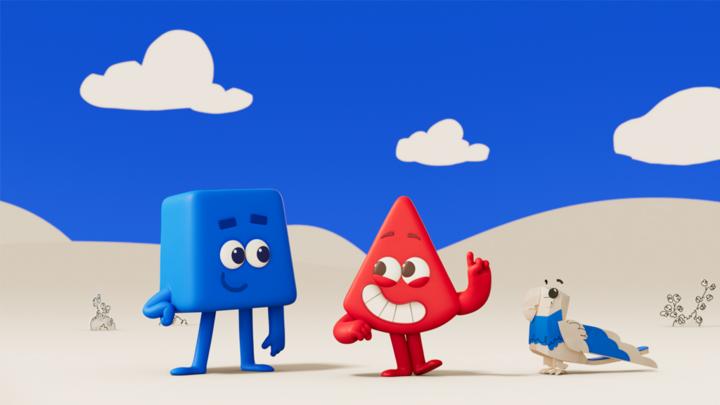 Colorblocks Red Meet Blue Episode but it's Color Swapped, #fy #fyp