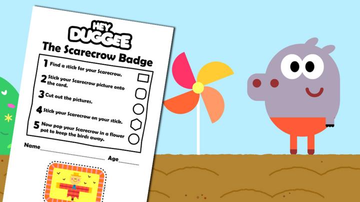 The Scarecrow Badge Activity Sheet - CBeebies - BBC