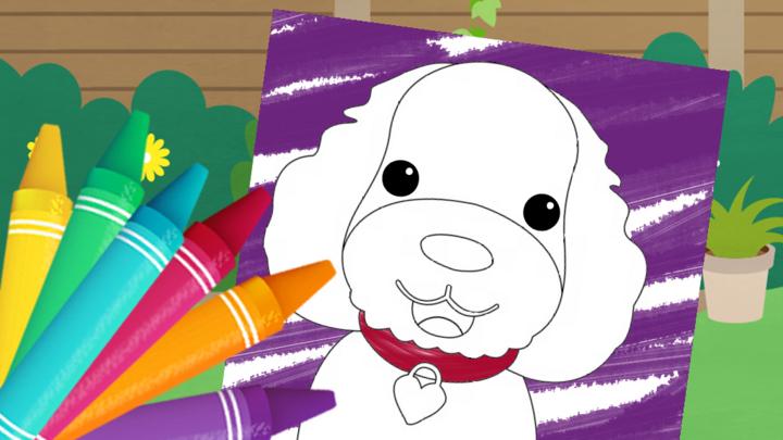 Download CBeebies Colouring Sheets - Waffle Doggy - CBeebies - BBC