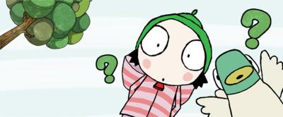 Sarah and Duck with question marks around them.
