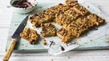 Apricot and chocolate flapjacks