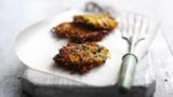 Carrot and coriander fritters