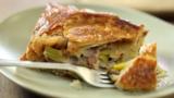 Chicken and leek pie