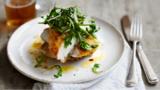 Escalope of chicken with rocket, sage and lemon