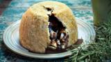 Lamb and kidney suet pudding with rosemary
