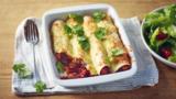 Quick beany enchiladas