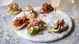 Quick canapé crostini