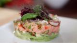 Salmon and sea bass ceviche