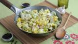 Stir-fried cabbage with garlic