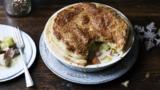 Turkey, leek and ham pie