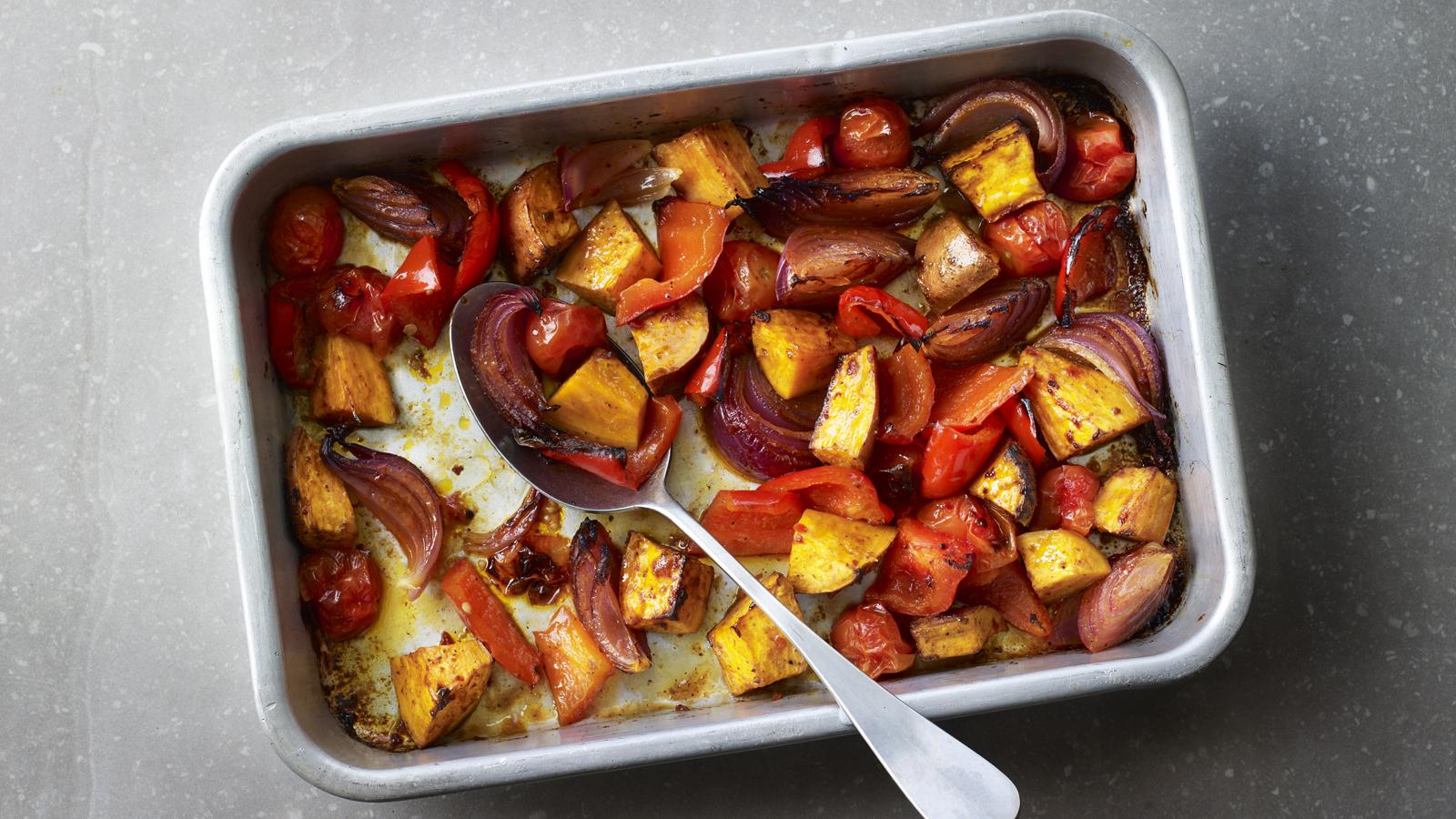 Moroccan-style roasted veg