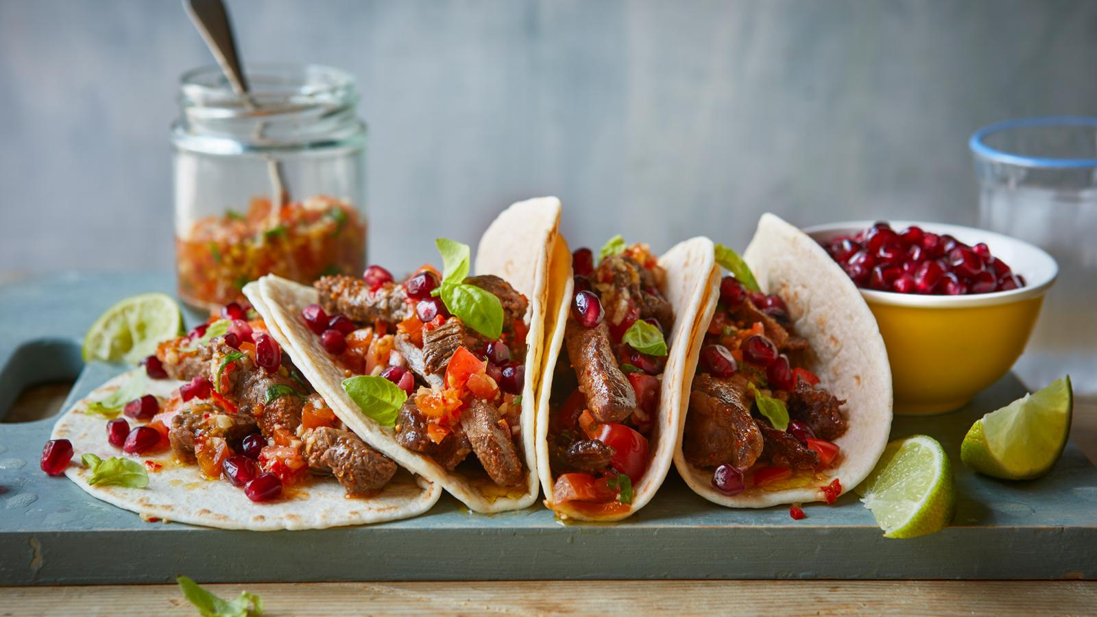 Air fryer beef tacos