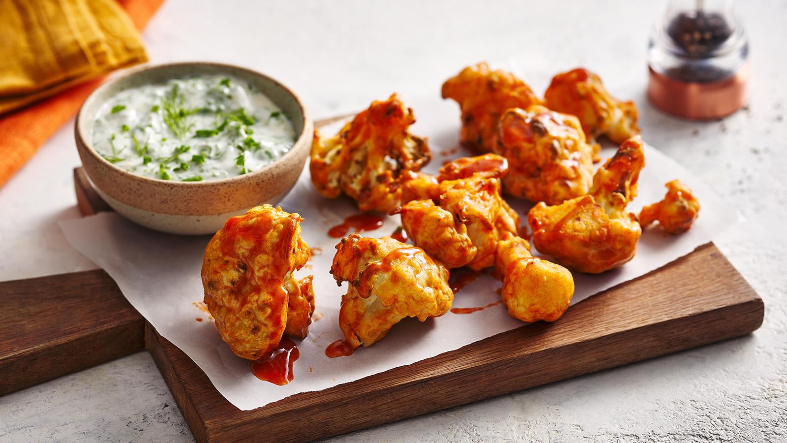 Air fryer cauliflower ‘wings’