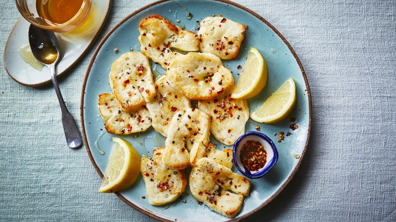 Air fryer halloumi