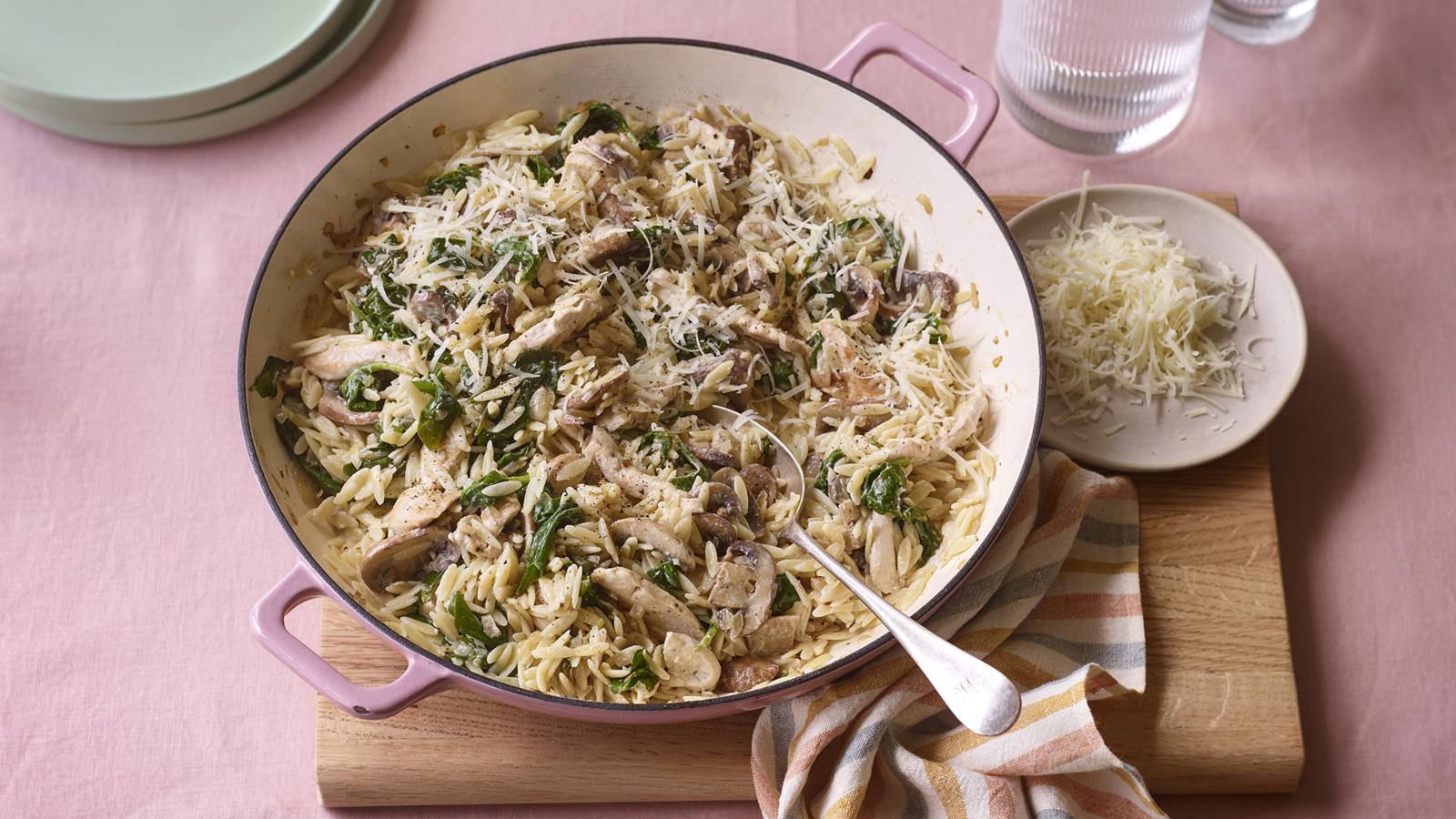 Creamy chicken orzo 