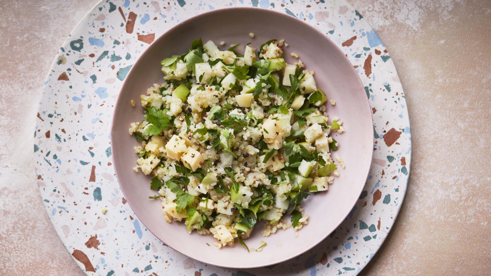 Apple and gouda tabbouleh 