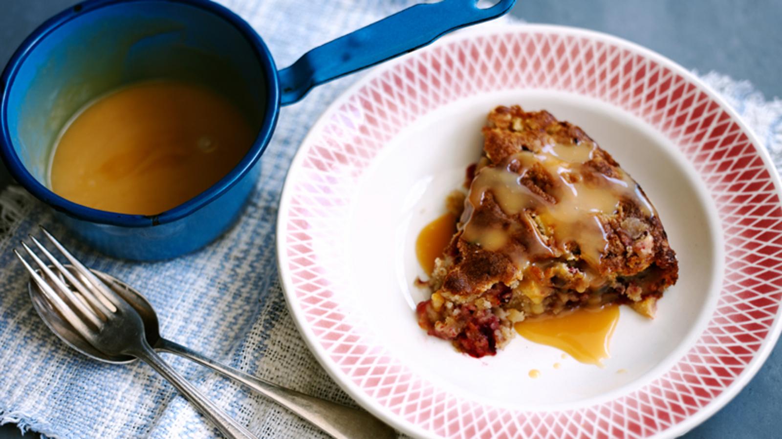 Apple and plum cake recipe - BBC Food