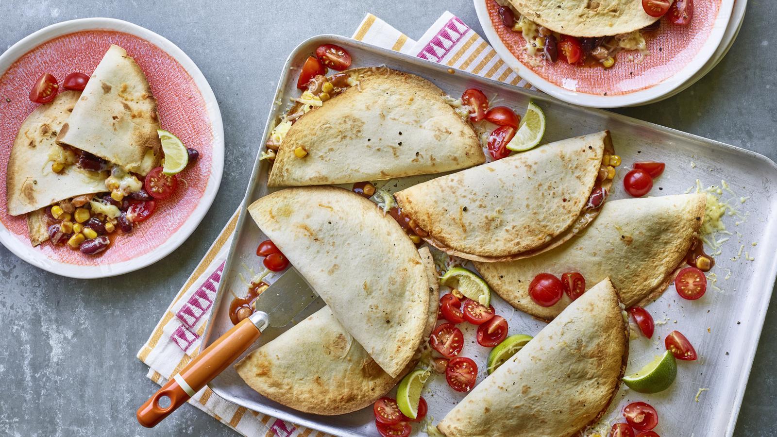 Beany quesadillas