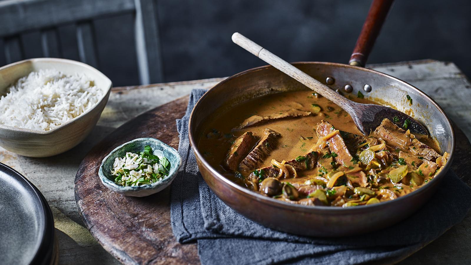 Beef stroganoff