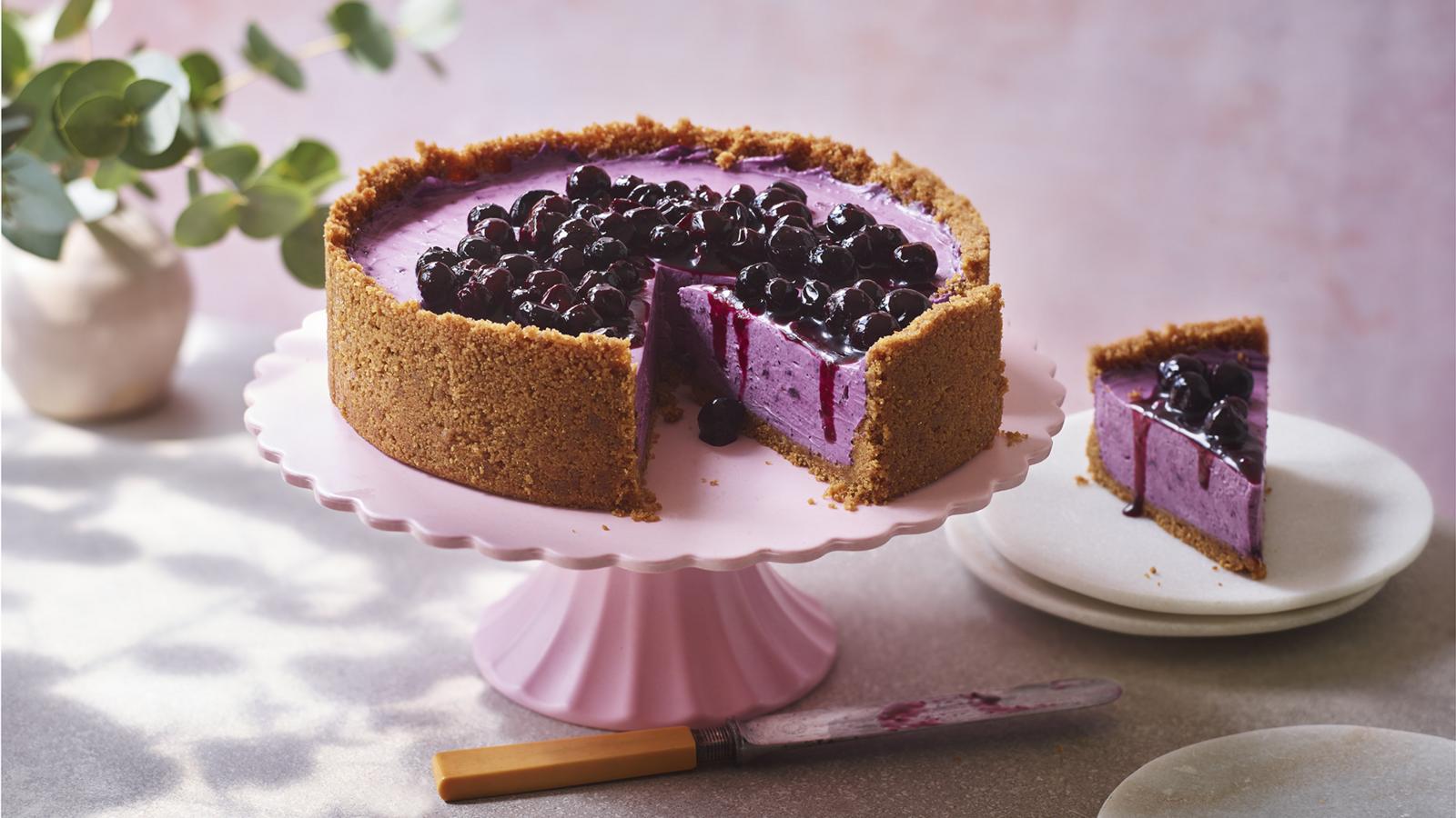 No-bake blueberry cheesecake