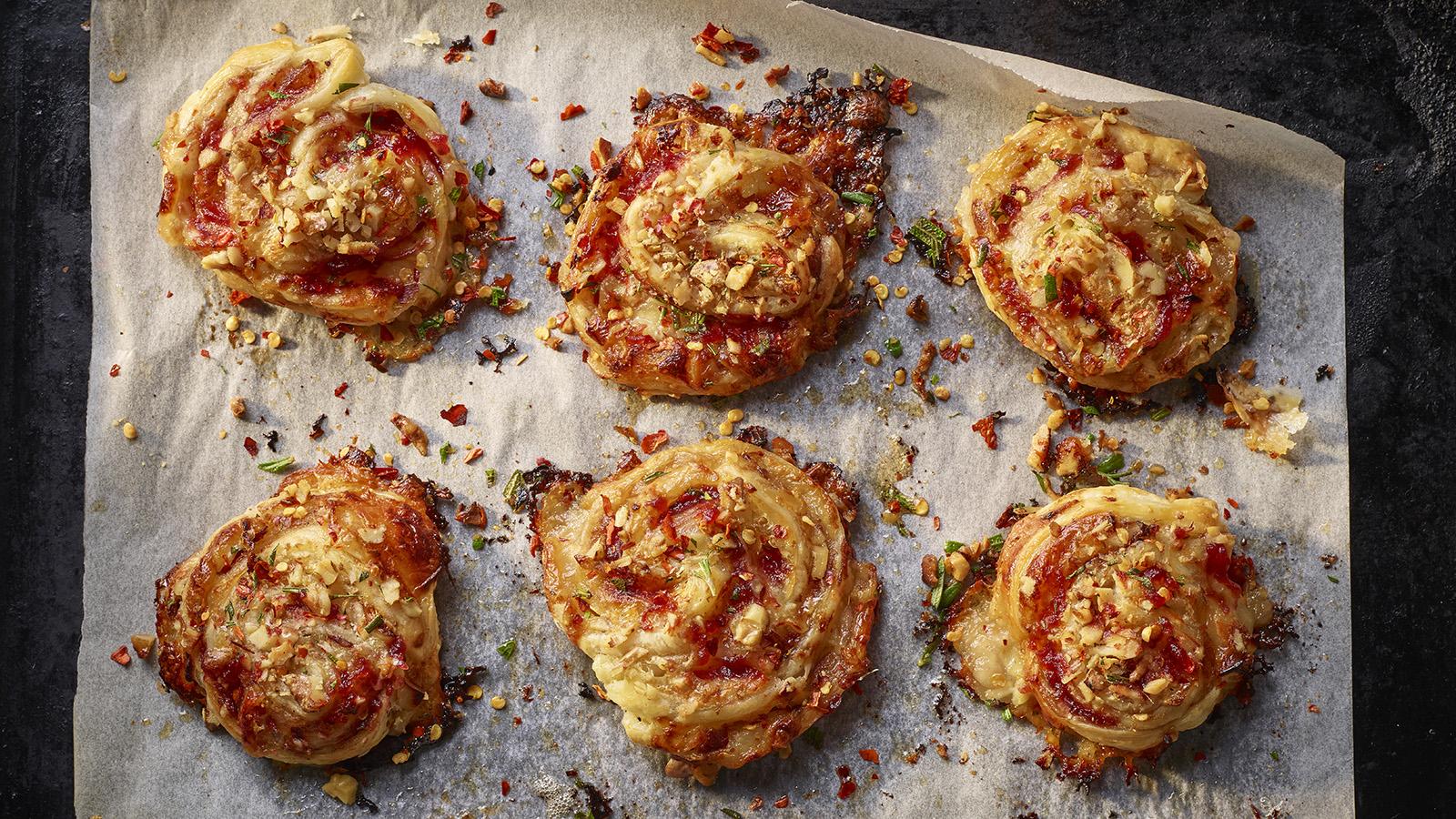 Brie and cranberry rolls