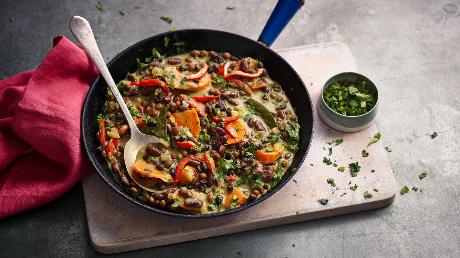Caribbean ital bean curry