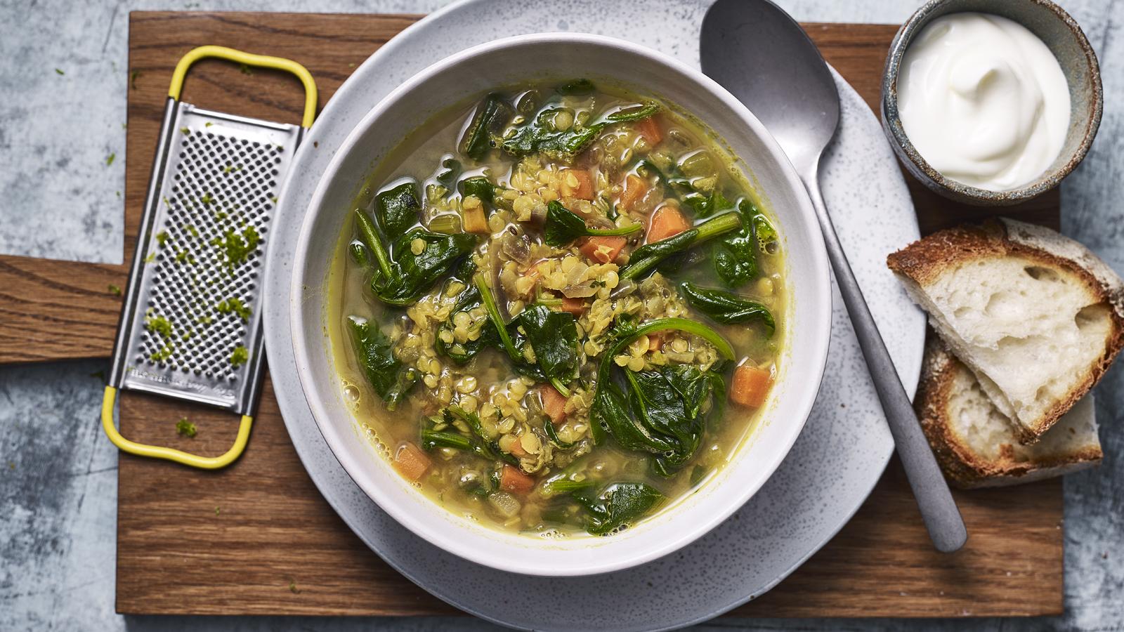 Carrot and lentil soup recipe - BBC Food