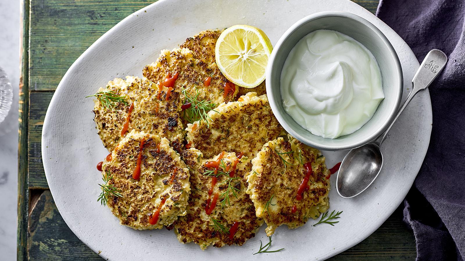 Cauliflower latkes