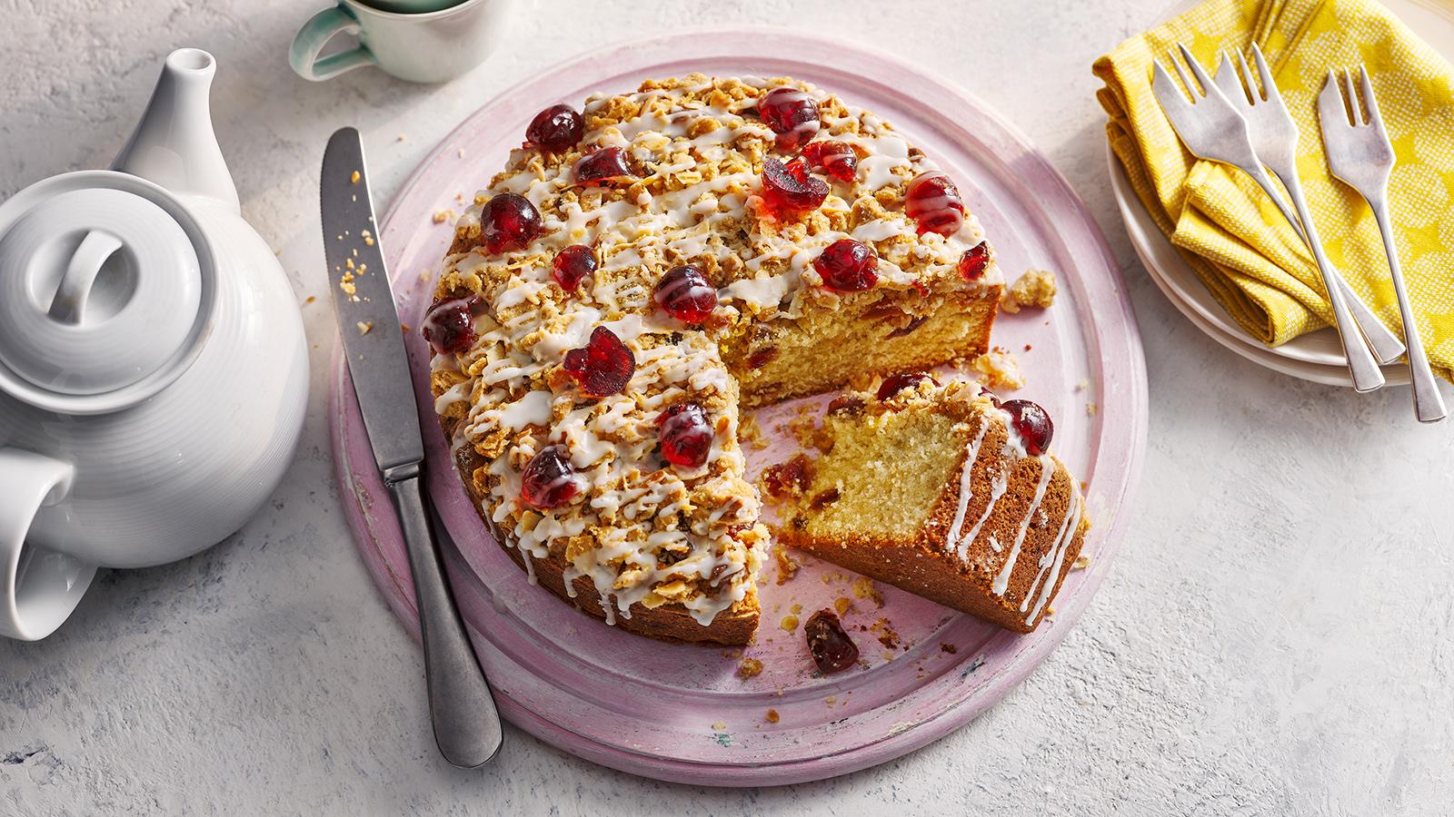 Cherry Bakewell cake