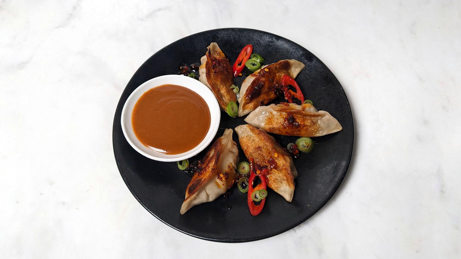 Chicken and shiitake dumplings