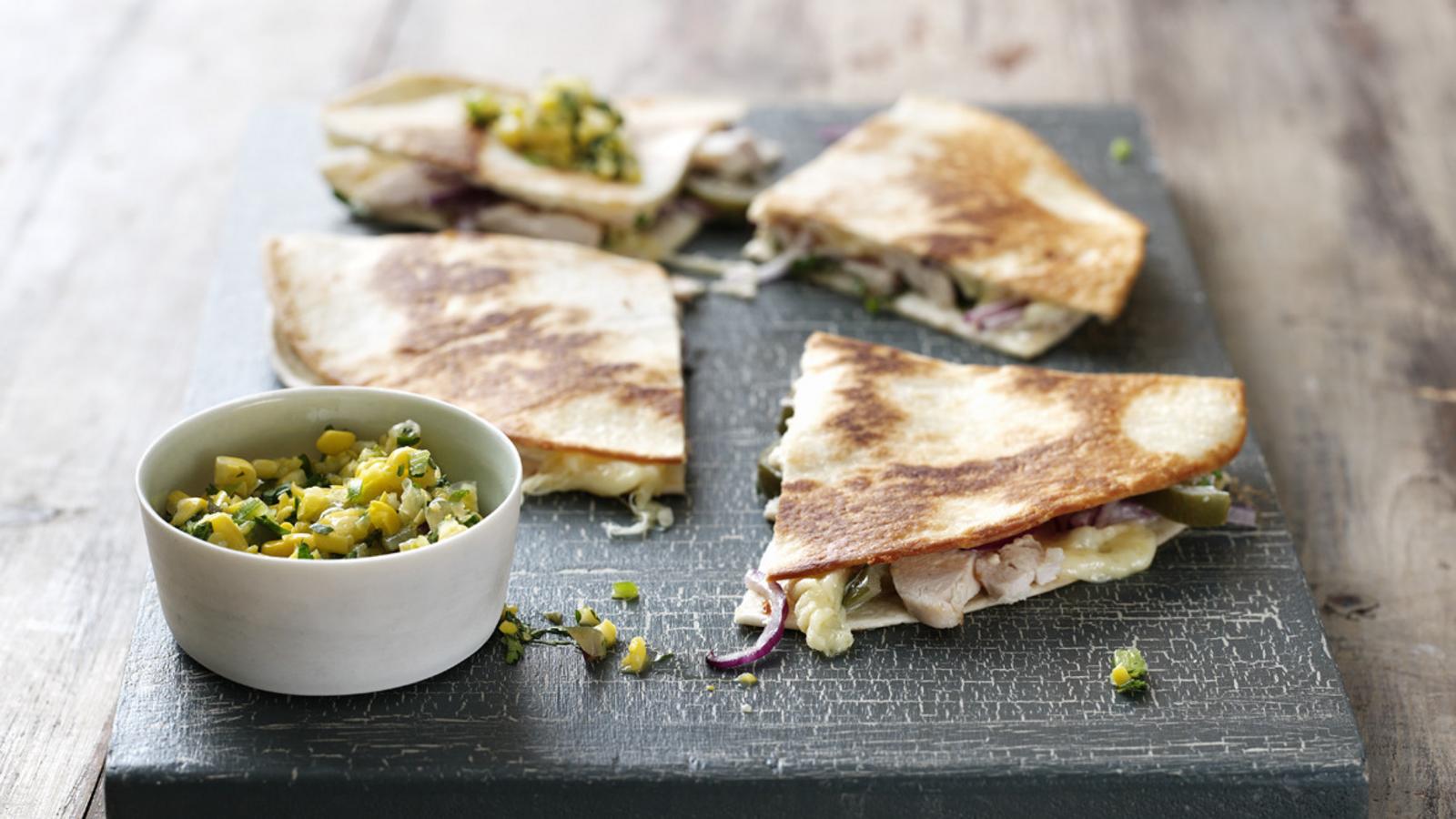 Chicken quesadillas