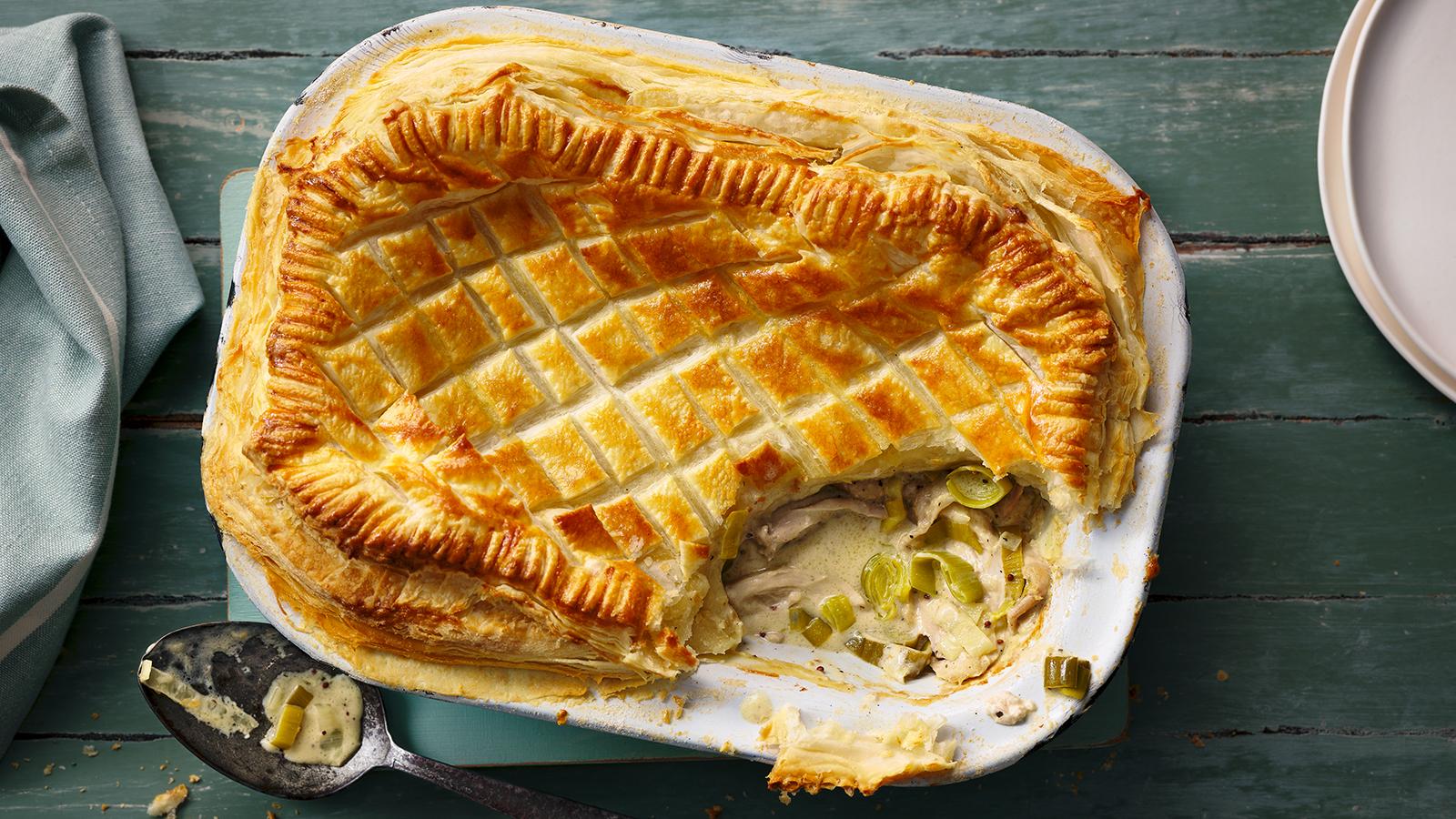 Easy Chicken And Leek Pie Recipe Bbc Food