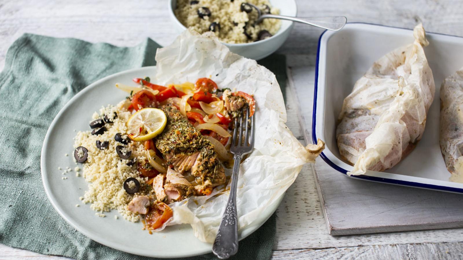 Chilli-spiced salmon