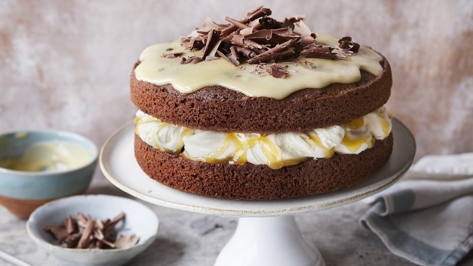 Chocolate orange curd cake