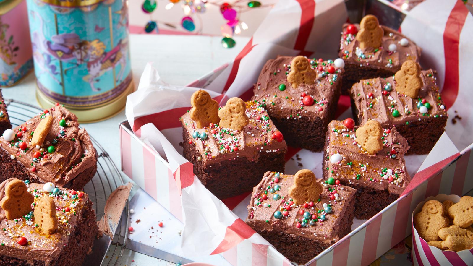 Christmas Chocolate Traybake Recipe - BBC Food